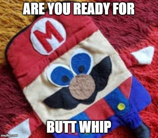 bootleg mario | ARE YOU READY FOR; BUTT WHIP | image tagged in bootleg mario | made w/ Imgflip meme maker