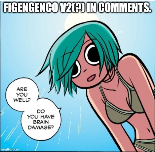 Uhmmm... | FIGENGENCO V2(?) IN COMMENTS. | image tagged in are you well do you have brain damage,ramona flowers,scott pilgrim,memes,figengenco,okay | made w/ Imgflip meme maker