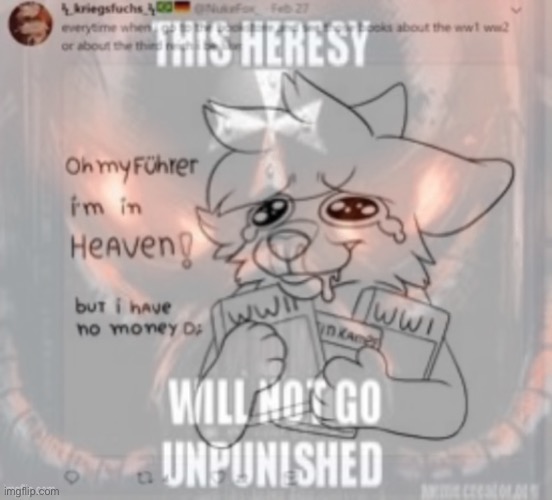 furzis belong in HELL | image tagged in this heresy shall not go unpunished | made w/ Imgflip meme maker