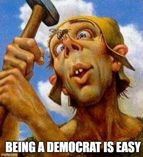 BEING A DEMOCRAT IS EASY | made w/ Imgflip meme maker