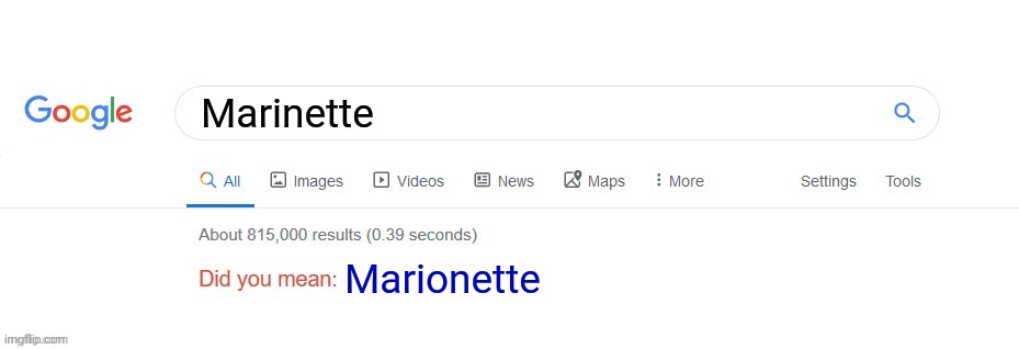 Did you mean? | Marinette Marionette | image tagged in did you mean | made w/ Imgflip meme maker