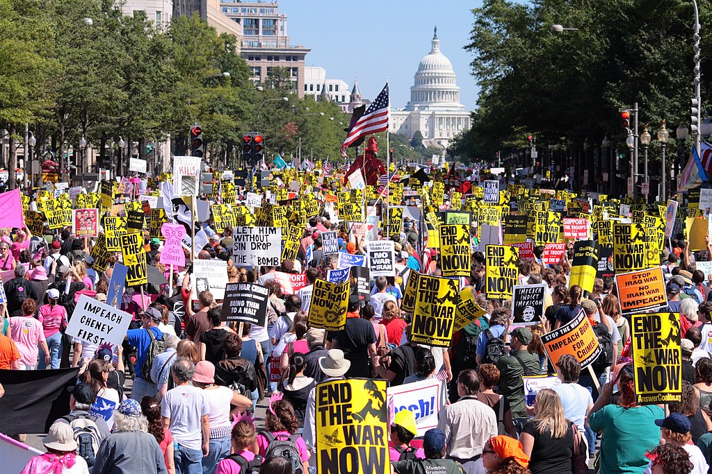 High Quality Iraq War Protest at Washington, D.C. 2007 Blank Meme Template