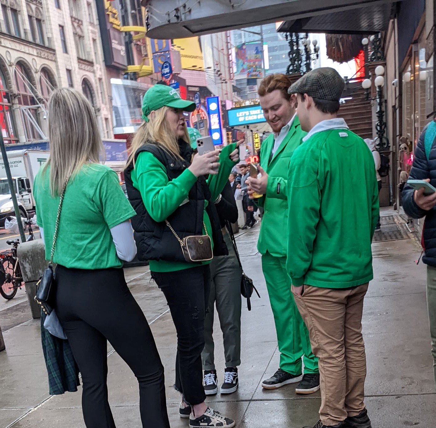 High Quality St. Patrick's Day sightings in Manhattan Blank Meme Template