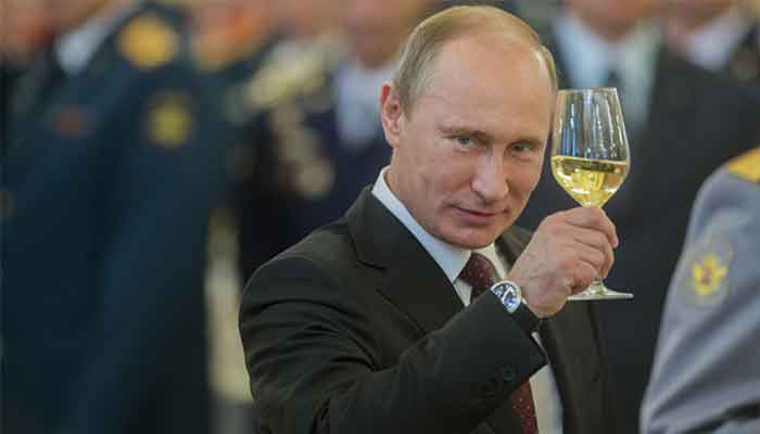 Pee drinking Putin Blank Meme Template
