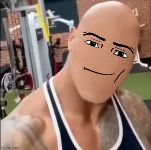 Da man Face Rock | image tagged in the rock | made w/ Imgflip meme maker