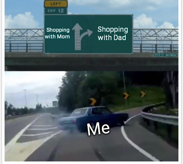 Relatable shopping meme Blank Meme Template