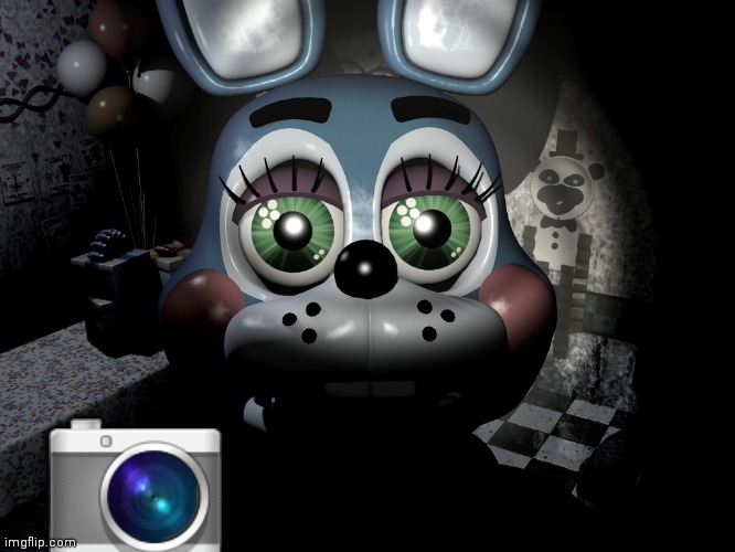 Toy Bonnie Looking At Camera | ? | image tagged in toy bonnie looking at camera | made w/ Imgflip meme maker