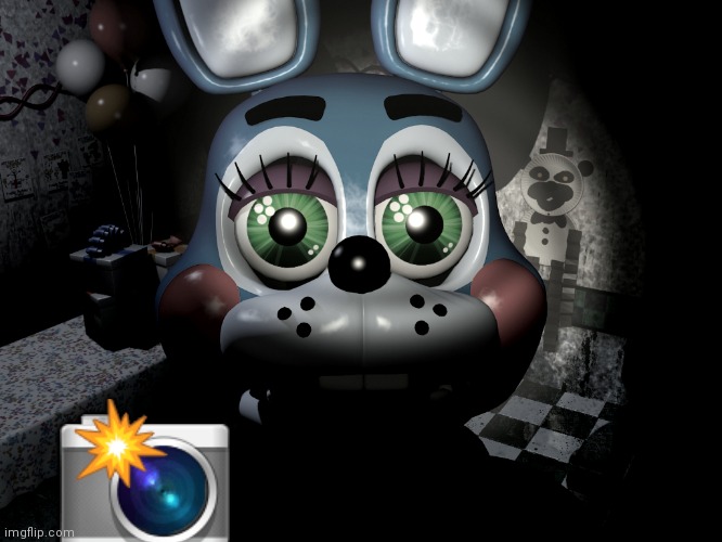 Toy Bonnie Looking At Camera | ? | image tagged in toy bonnie looking at camera | made w/ Imgflip meme maker