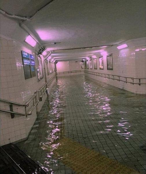 Flooded subway Blank Meme Template