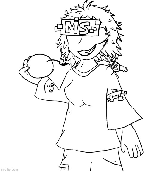 I redid MSMG waifu, I’ll color it later | made w/ Imgflip meme maker