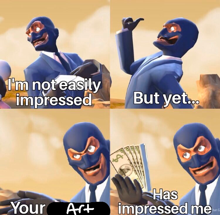 Impressed Spy Blank Meme Template