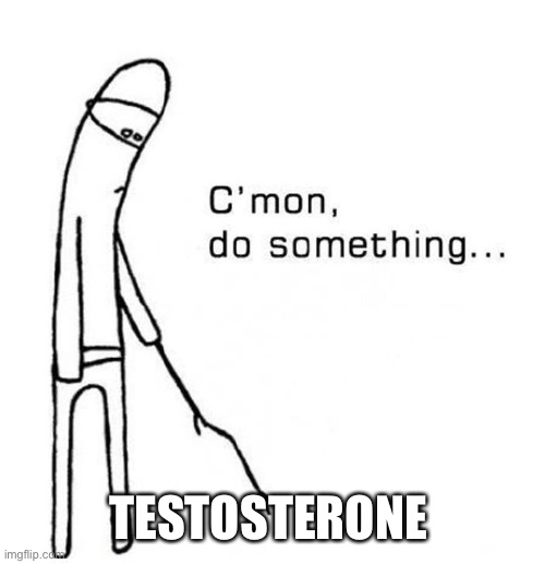 Ftm T problems | TESTOSTERONE | image tagged in cmon do something | made w/ Imgflip meme maker