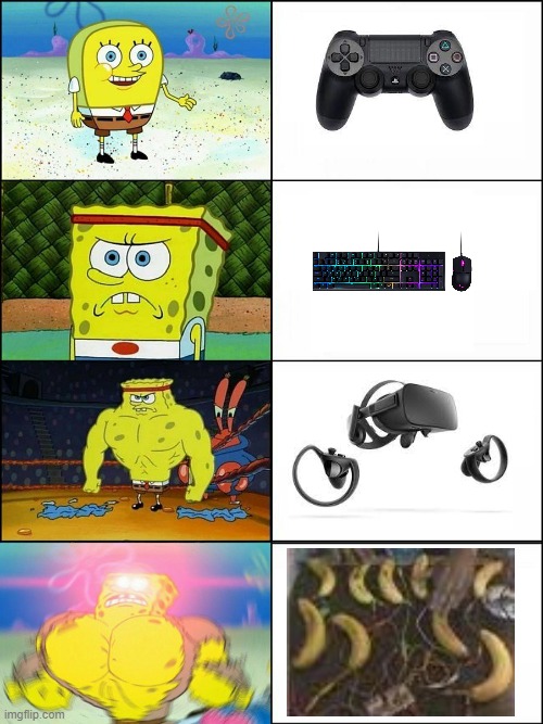 Skill required | image tagged in expanding spongebob | made w/ Imgflip meme maker