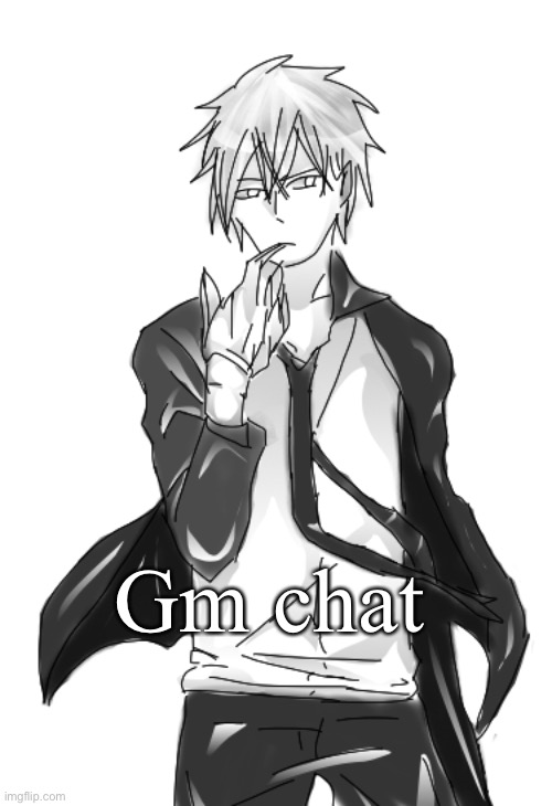 Chinzo announcement temp cuz why not | Gm chat | image tagged in chinzo announcement temp cuz why not | made w/ Imgflip meme maker