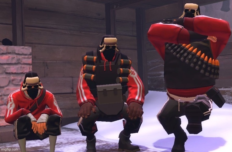 TF2 dancing bois | image tagged in tf2 dancing bois | made w/ Imgflip meme maker