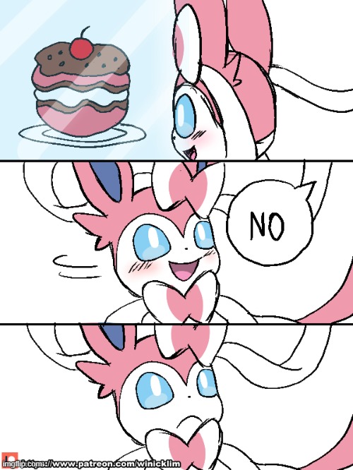:( | image tagged in sylveon | made w/ Imgflip meme maker