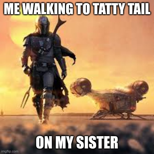 vhegiyf |  ME WALKING TO TATTY TAIL; ON MY SISTER | image tagged in star wars | made w/ Imgflip meme maker
