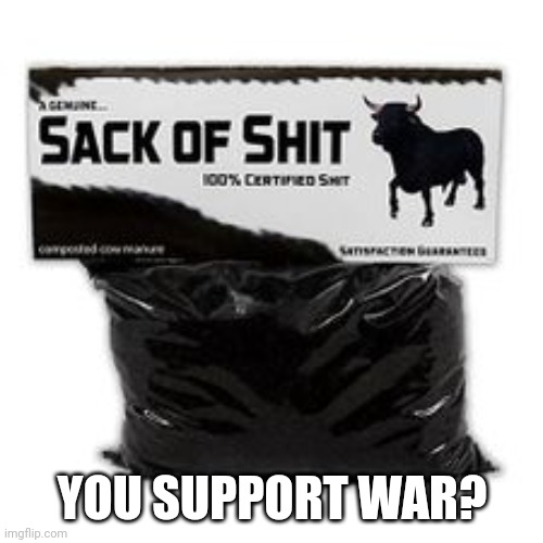 YOU SUPPORT WAR? | made w/ Imgflip meme maker