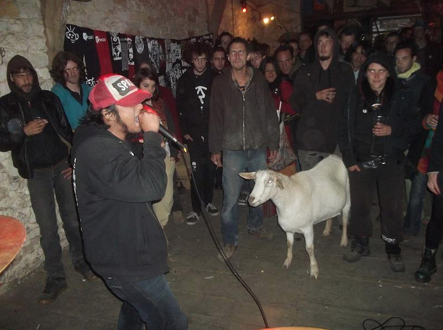 High Quality goat nightclub rap battle Blank Meme Template