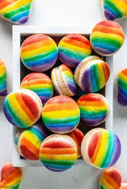 Enjoy the macaroons! | image tagged in lgbtq | made w/ Imgflip meme maker