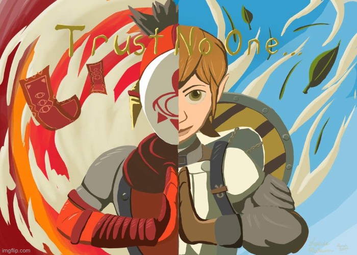 Found this in the yiga templates lol | image tagged in yiga clan trust no one | made w/ Imgflip meme maker