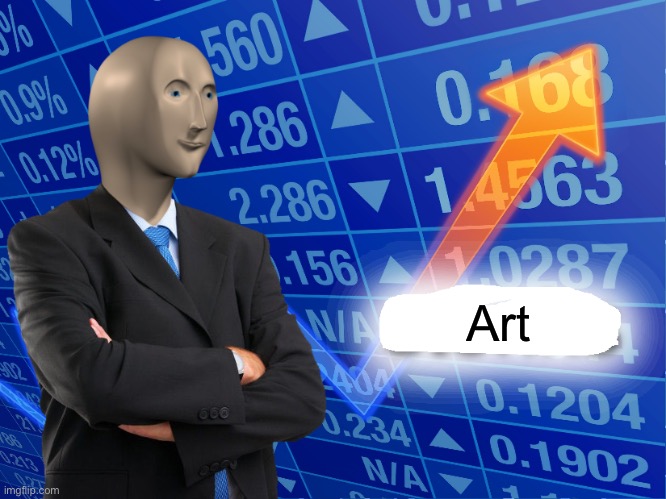 Empty Stonks | Art | image tagged in empty stonks | made w/ Imgflip meme maker