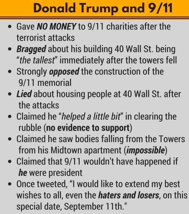 Trump lies about 9/11 Blank Meme Template