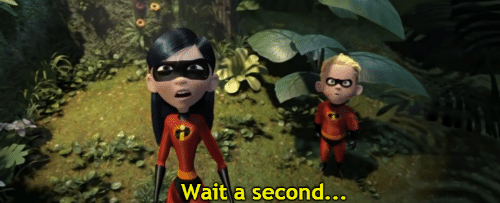 The Incredibles Violet wait a second Blank Meme Template