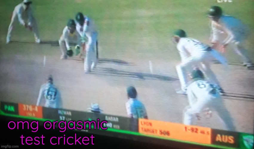 . | omg orgasmic test cricket | made w/ Imgflip meme maker