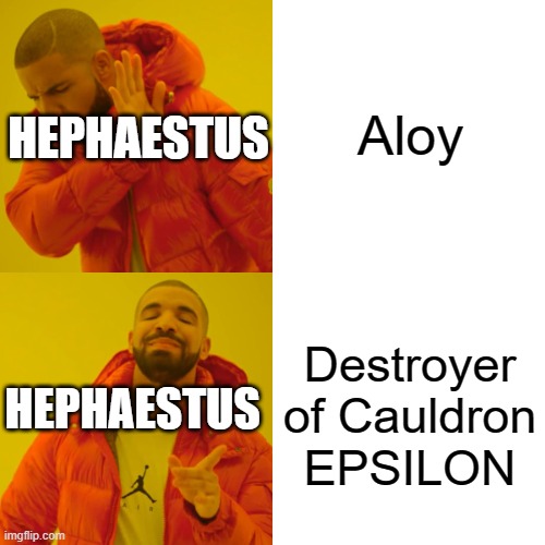 how HEPHAESTUS knows Aloy | Aloy; HEPHAESTUS; Destroyer of Cauldron EPSILON; HEPHAESTUS | image tagged in memes,hfw,hephaestus ai | made w/ Imgflip meme maker