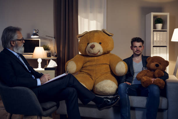 High Quality psychologist bear counselling Blank Meme Template