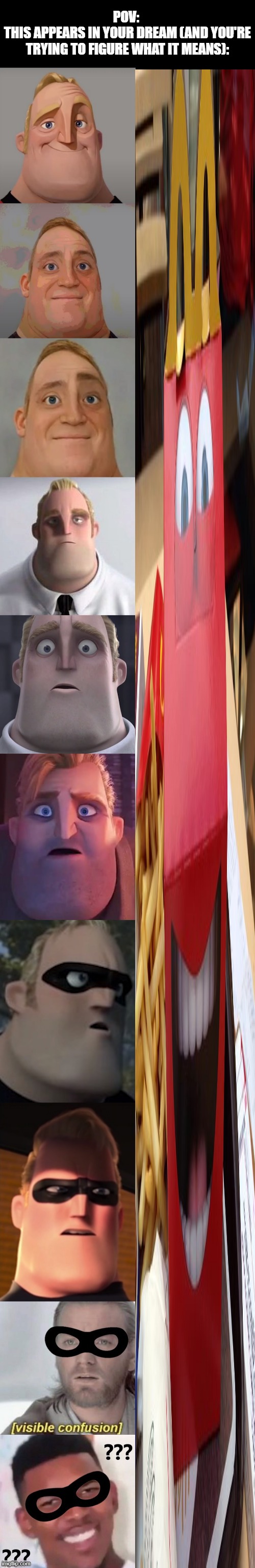 Mr incredible becoming confused (you are)