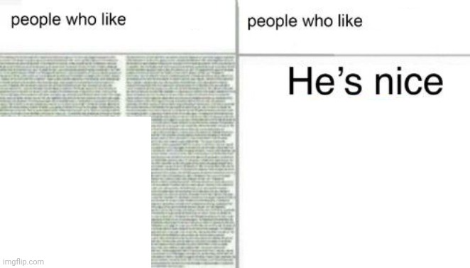 High Quality People who like X vs. people who like Y Blank Meme Template