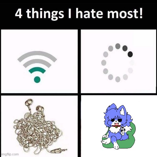 Furry sucks let's throw them to the lava | image tagged in 4 things i hate the most | made w/ Imgflip meme maker
