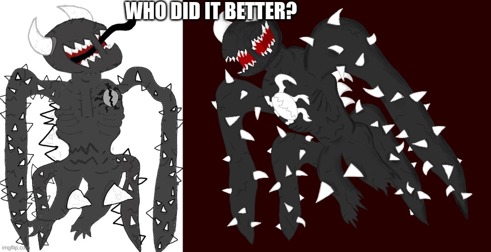 WHO DID IT BETTER? | image tagged in spike 2 5,spike 4 | made w/ Imgflip meme maker