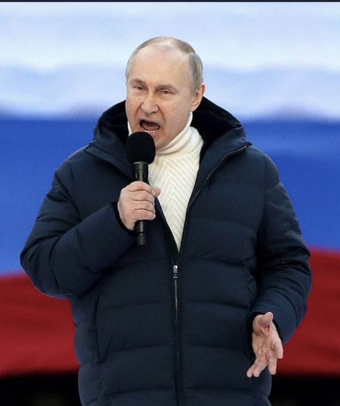 High Quality Putin Speech Blank Meme Template