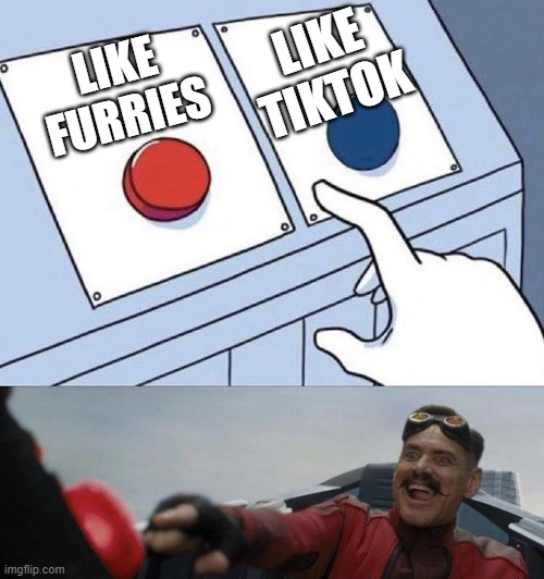 would you guys do this | LIKE TIKTOK; LIKE FURRIES | image tagged in this or this | made w/ Imgflip meme maker