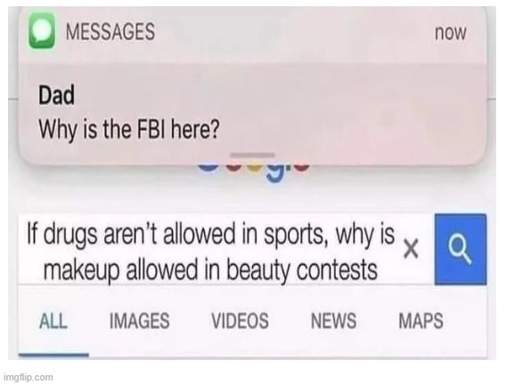 no no he's got a point | image tagged in drugs,makeup,beauty,sports,why is the fbi here | made w/ Imgflip meme maker