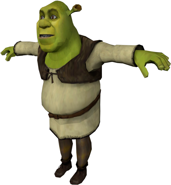 the t pose shrek Blank Meme Template