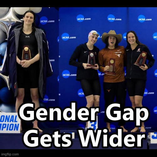 Amazon Man vs Lady Girls | image tagged in lia thomas,ncaa swimming,memes,gender equality | made w/ Imgflip meme maker