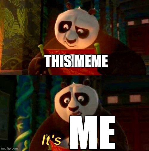 Kung Fu Panda “It’s Blank” | THIS MEME ME | image tagged in kung fu panda it s blank | made w/ Imgflip meme maker
