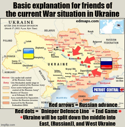 Ukraine explanation map 19/3/2022 | image tagged in friends | made w/ Imgflip meme maker