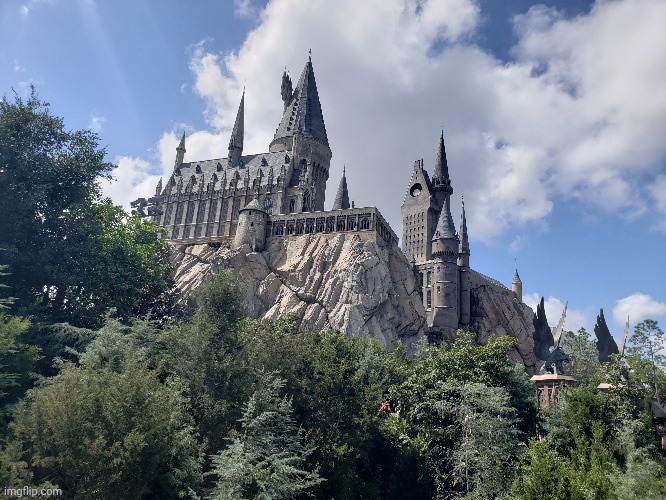 Ah hogwarts, the "School" of the witches and wizards, they don't know anything brimstone magic | image tagged in hogwarts | made w/ Imgflip meme maker