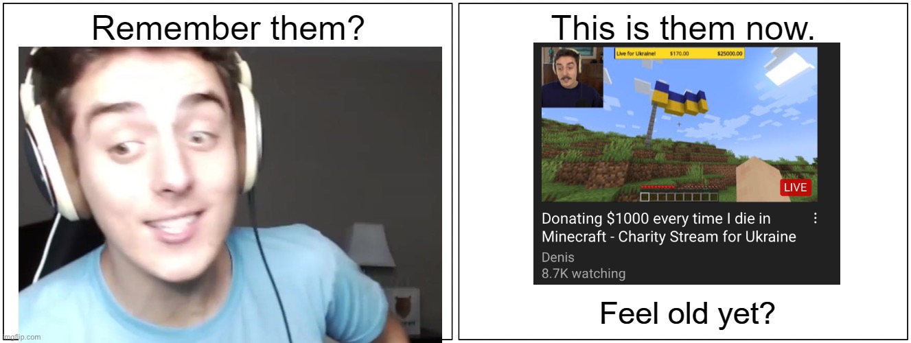 “YouTubers don’t do anything for the economy” | image tagged in this is them now,youtubers,childhood,youtube,feel old yet,video games | made w/ Imgflip meme maker