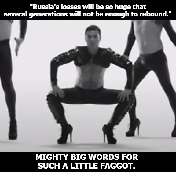 Volodymyr Zelensky on Russia's Losses | image tagged in zelensky,russias losses,big words,little faggot,soyboy vs yes chad,soyboy | made w/ Imgflip meme maker