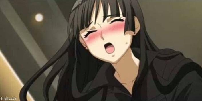 Anime blushing | image tagged in anime blushing | made w/ Imgflip meme maker