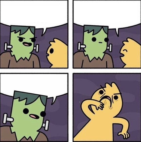 Frankenstein's monster Blank Meme Template