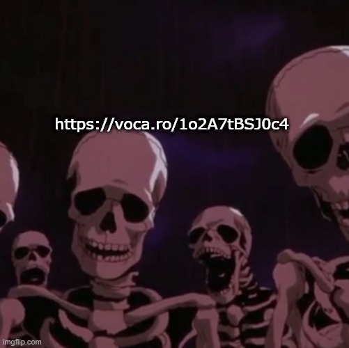 roasting skeletons | https://voca.ro/1o2A7tBSJ0c4 | image tagged in roasting skeletons | made w/ Imgflip meme maker