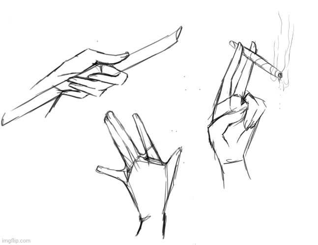 Okay so i finally learned how to draw hands so here's a hand study | made w/ Imgflip meme maker