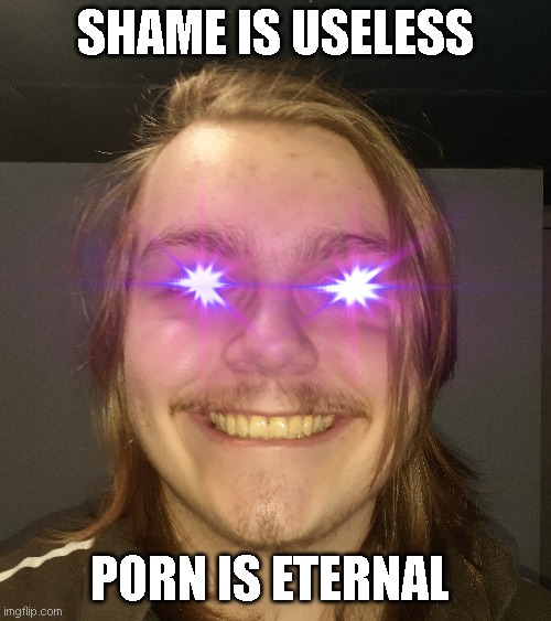 SHAME IS USELESS PORN IS ETERNAL | image tagged in uford see's you | made w/ Imgflip meme maker